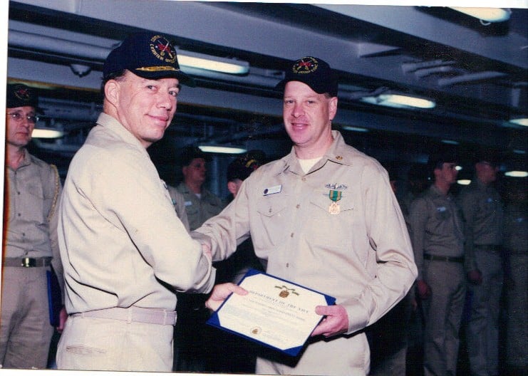 Rick in Navy uniform